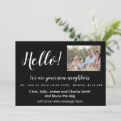 Bearbeitbar Hello Neighbour, New Address, Intro Einladung (Stehend Vorderseite)