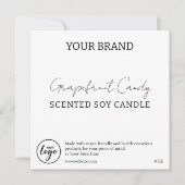 Bearbeitbar herunterladbare, einfache Kerzenplatte Einladung (Vorderseite)