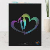 Bearbeitbar - Jubiläumsgratulation in Fireworks Karte (Rückseite)