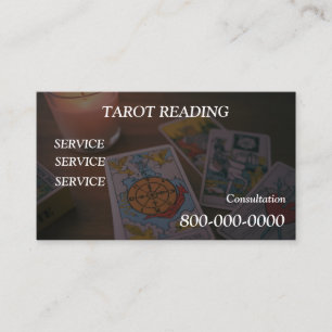 Bearbeitbar, Kartenlesedienst, Tarot, Magie usw. Visitenkarte