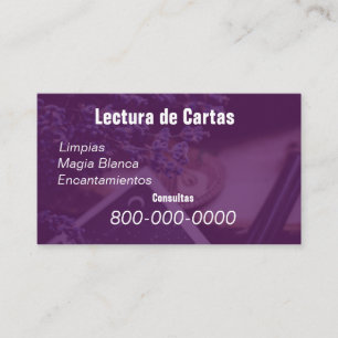 Bearbeitbar, Kartenlesedienst, Tarot, Magie usw. Visitenkarte