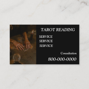 Bearbeitbar, Kartenlesedienst, Tarot, Magie usw. Visitenkarte