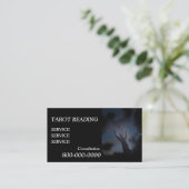 Bearbeitbar, Kartenleseservice, Tarot , Magic etc. Visitenkarte (Stehend Vorderseite)