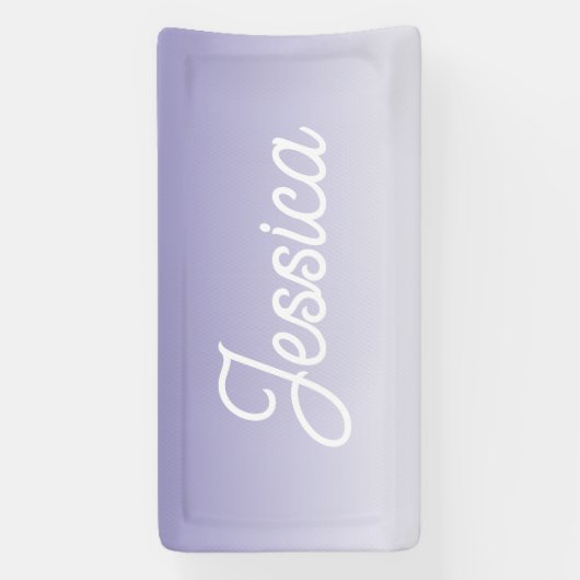 (Bearbeitbar) Lila FarbOmbre und Text Banner (Vertikal)