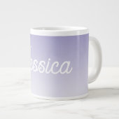 (Bearbeitbar) Lila FarbOmbre und Text Jumbo-Tasse (Vorderseite Rechts)