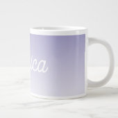 (Bearbeitbar) Lila FarbOmbre und Text Jumbo-Tasse (Rechts)