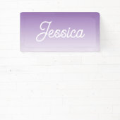 (Bearbeitbar) Lila Ombre & Ihr Text Banner (InSitu)