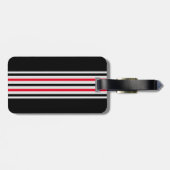 Bearbeitbar Monogram Initial Trini to de Bone Gepäckanhänger (Rückseite horizontal)