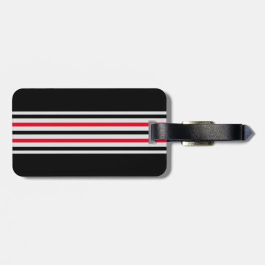 Bearbeitbar Monogram Initial Trini to de Bone Gepäckanhänger (Rückseite horizontal)