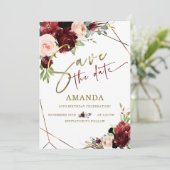 Bearbeitbar Save the Date 50. Geburtstag Einladung (Stehend Vorderseite)