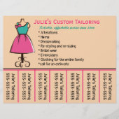 Bearbeitbar Seamstress Telefonnummer Flyer (Vorne)