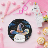 Bearbeitbar Simple Wizard Hat Baby Showdusche Pappteller (Party)