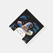 Bearbeitbar Simple Wizard Hat Baby Showdusche Serviette (Ecke)