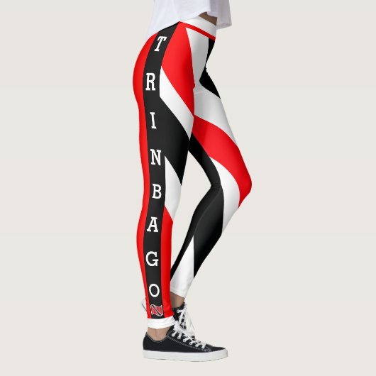 Bearbeitbar TRINBAGO (Teamname) Leggings (Rechts)