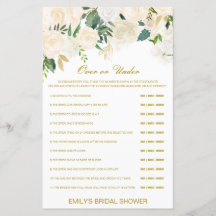 Bearbeitbar über oder unter Brautparty