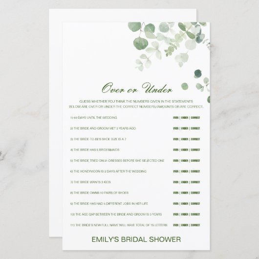 Bearbeitbar über oder unter Brautparty (Vorne/Hinten)