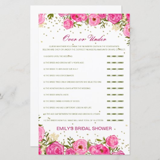 Bearbeitbar über oder unter Brautparty (Vorne/Hinten)