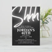 Bearbeitbar, überraschendes Party, Überraschung Ge Einladung (Stehend Vorderseite)