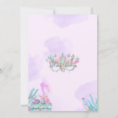 Bearbeitbar unter der Meerjungfrau zum Geburtstag Einladung (Rückseite)