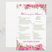 Bearbeitbar Was ist auf Ihrem Handy Baby Shower Ga (Vorne/Hinten)