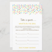 Bearbeitbar Was ist im Baby-Duschspiel der Bag? (Vorne/Hinten)