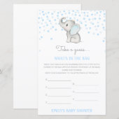 Bearbeitbar Was ist im Baby-Duschspiel der Bag? (Vorne/Hinten)