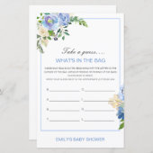 Bearbeitbar Was ist im Baby-Duschspiel der Bag? (Vorne/Hinten)