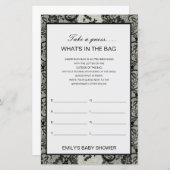 Bearbeitbar Was ist im Baby-Duschspiel der Bag? (Vorne/Hinten)