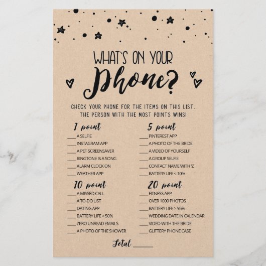 Bearbeitbar Was ist in Ihrem Brautparty? (Vorderseite)