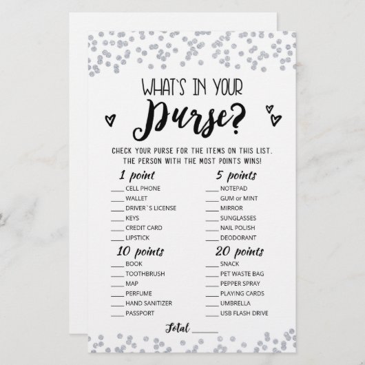 Bearbeitbar Was ist in Ihrem Geldbeutel Hen Party  (Vorne/Hinten)