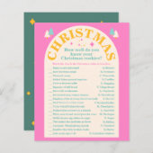 Bearbeitbar, Weihnachts-Cookie, Weihnachtsspielkar (Vorne/Hinten)