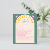 Bearbeitbar, Weihnachtstrivia, Weihnachtsspielkart (Stehend Vorderseite)