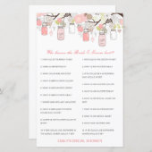 Bearbeitbar, wer Braut und Beste Karte kennt (Vorne/Hinten)