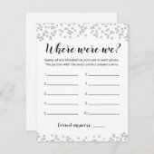 Bearbeitbar, wo wir Brautparty-Spielkarte hatten Einladung (Vorne/Hinten)