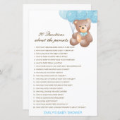 Bearbeitbare 20 Fragen zu Kinderdusche (Vorne/Hinten)