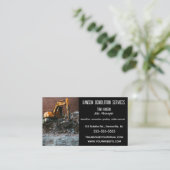 Bearbeitbare Abrissgrabungen Visitenkarte (Stehend Vorderseite)