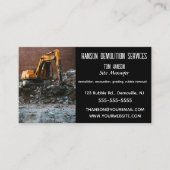 Bearbeitbare Abrissgrabungen Visitenkarte (Vorderseite)