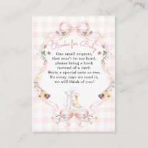 Bearbeitbare Alberne Gans Baby Shower Rosa Schleif