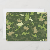 Bearbeitbare Armee-Foto-Einladungen Einladung (Rückseite)