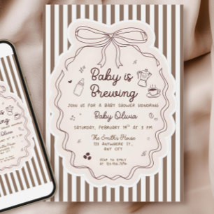 Bearbeitbare Baby-ist-auf-dem-Weg-Baby-Shower-Einl Einladung
