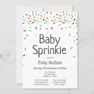 Bearbeitbare Baby-Sprinkle-Eiscreme-Einladung Einladung