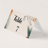 Bearbeitbare Babyshower-Tischnummern | Minimalisti (Vorderseite)