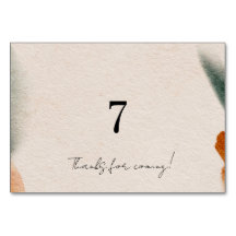 Bearbeitbare Babyshower-Tischnummern | Minimalisti