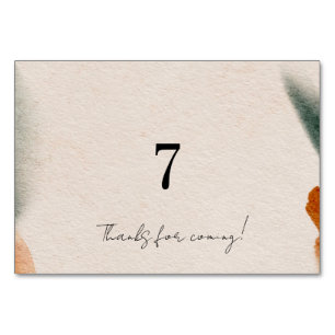 Bearbeitbare Babyshower-Tischnummern Minimalisti Tischnummer