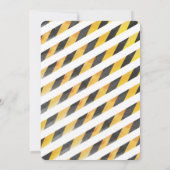 Bearbeitbare Bauweise Geburtstagseinladungen Einladung (Rückseite)