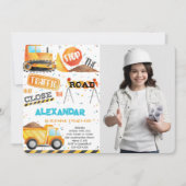 Bearbeitbare Bauweise Geburtstagseinladungen für d Einladung (Vorderseite)