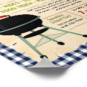 Bearbeitbare BBQ-Hähnchen-Fundraising-Flugblatt Poster (Ecke)