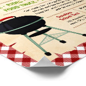 Bearbeitbare BBQ-Spendenflyer Poster (Ecke)