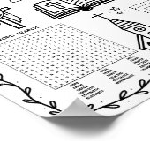 Bearbeitbare Bibel-Malmatte Poster (Ecke)
