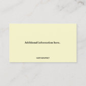 Bearbeitbare Bienenhalter-Visitenkarte Visitenkarte (Rückseite)